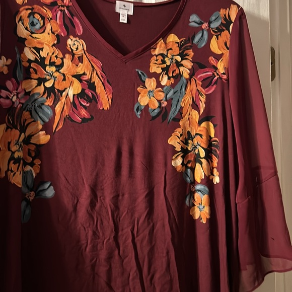 Burgundy Fall top 1x 💗 - Picture 2 of 7